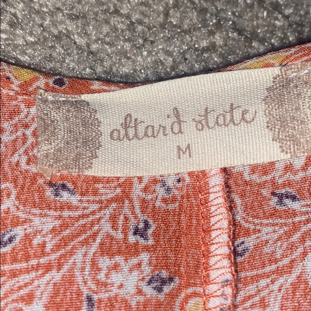 Altar'd State Coral Paisley Dress NWT - Picture 6 of 6